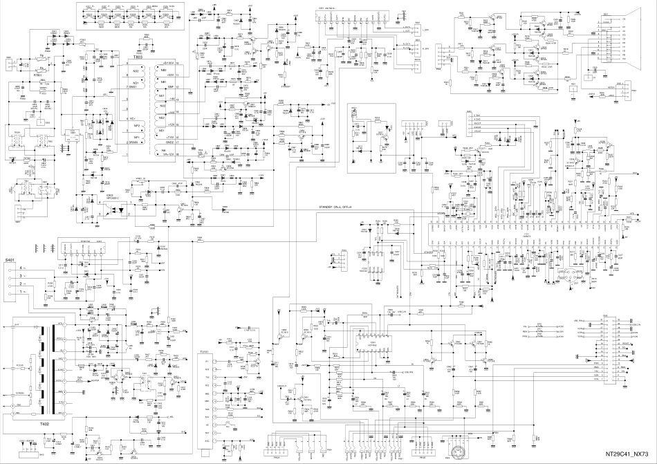 TCL王牌NX73机芯CRT彩色电视机电路图.pdf_第1页