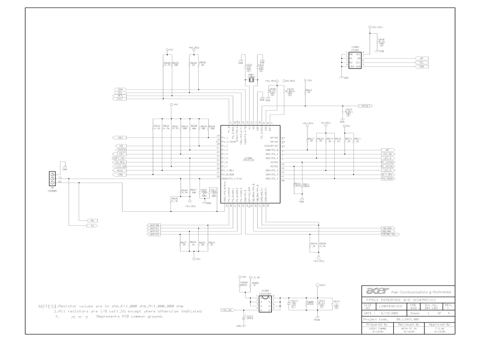 ACER FP553液晶显示器图纸_FP553.pdf_第1页