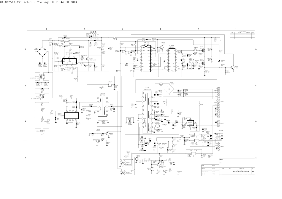 TCL王牌DLP光显电视维修手册_电源板线路图.pdf_第1页