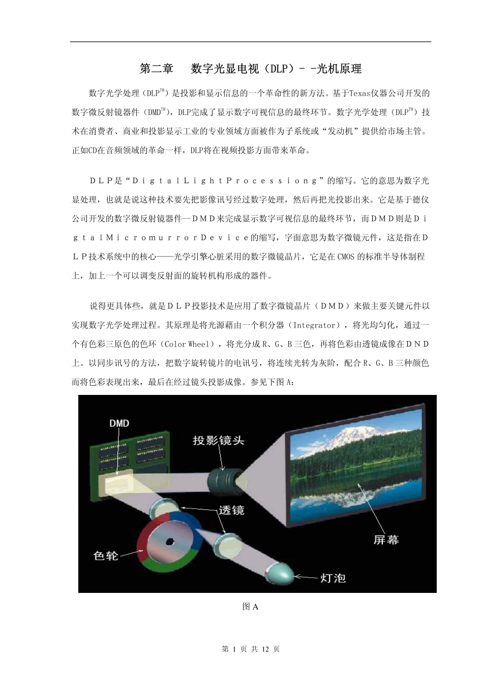 TCL王牌DLP56R6维修手册_第二章  数字光显电视DLP光机原理.pdf_第1页