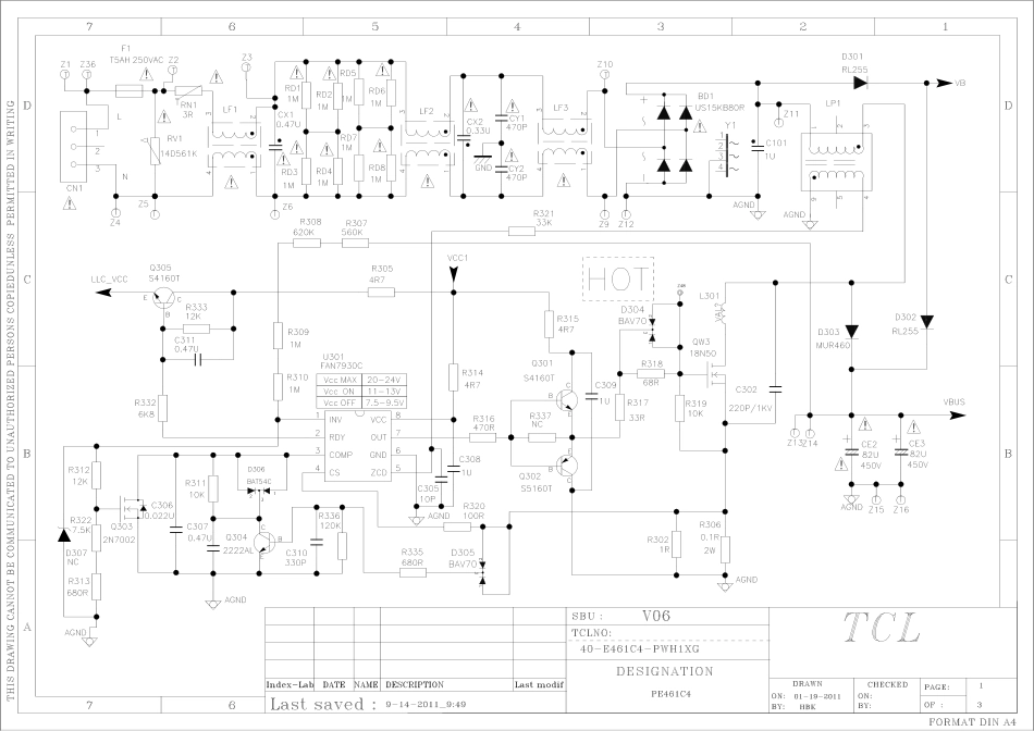 TCL王牌40-E461C0-PWH1XG电源板电路图.pdf_第1页