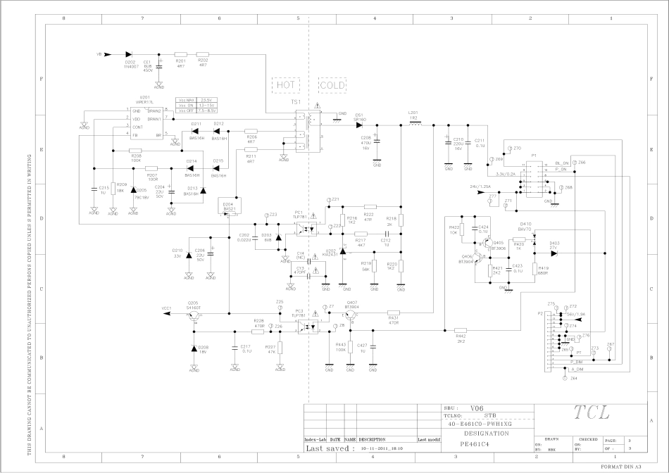 TCL王牌40-E371C4-PWH1XG电源板电路图.pdf_第3页