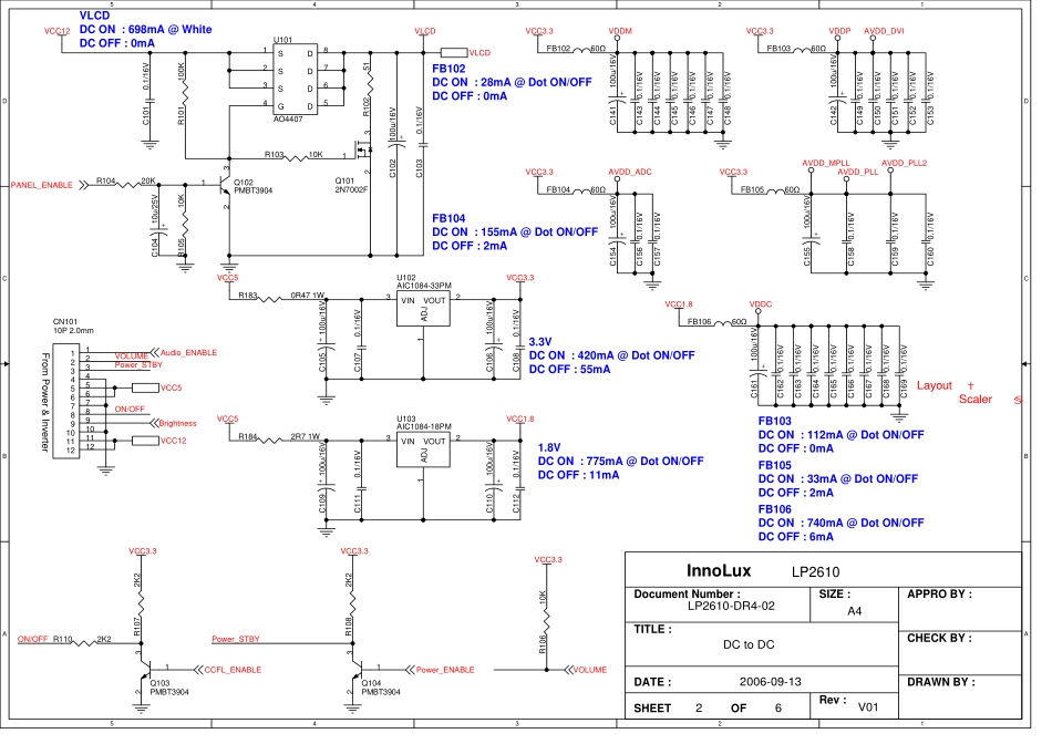 ACER AL2623Wx液晶显示器电路原理图_ACER_AL2623Wx.pdf_第2页