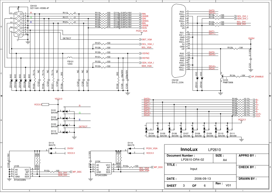 ACER AL2623Wx液晶显示器电路原理图_ACER_AL2623Wx.pdf_第3页