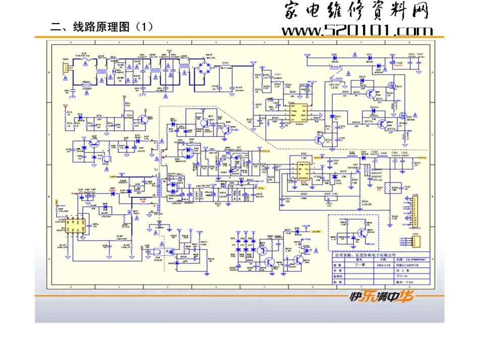 TCL乐华液晶电视LK-PI400106C电源板维修手册（含原理图）_乐华LK-PI400106C电源板.pdf_第3页