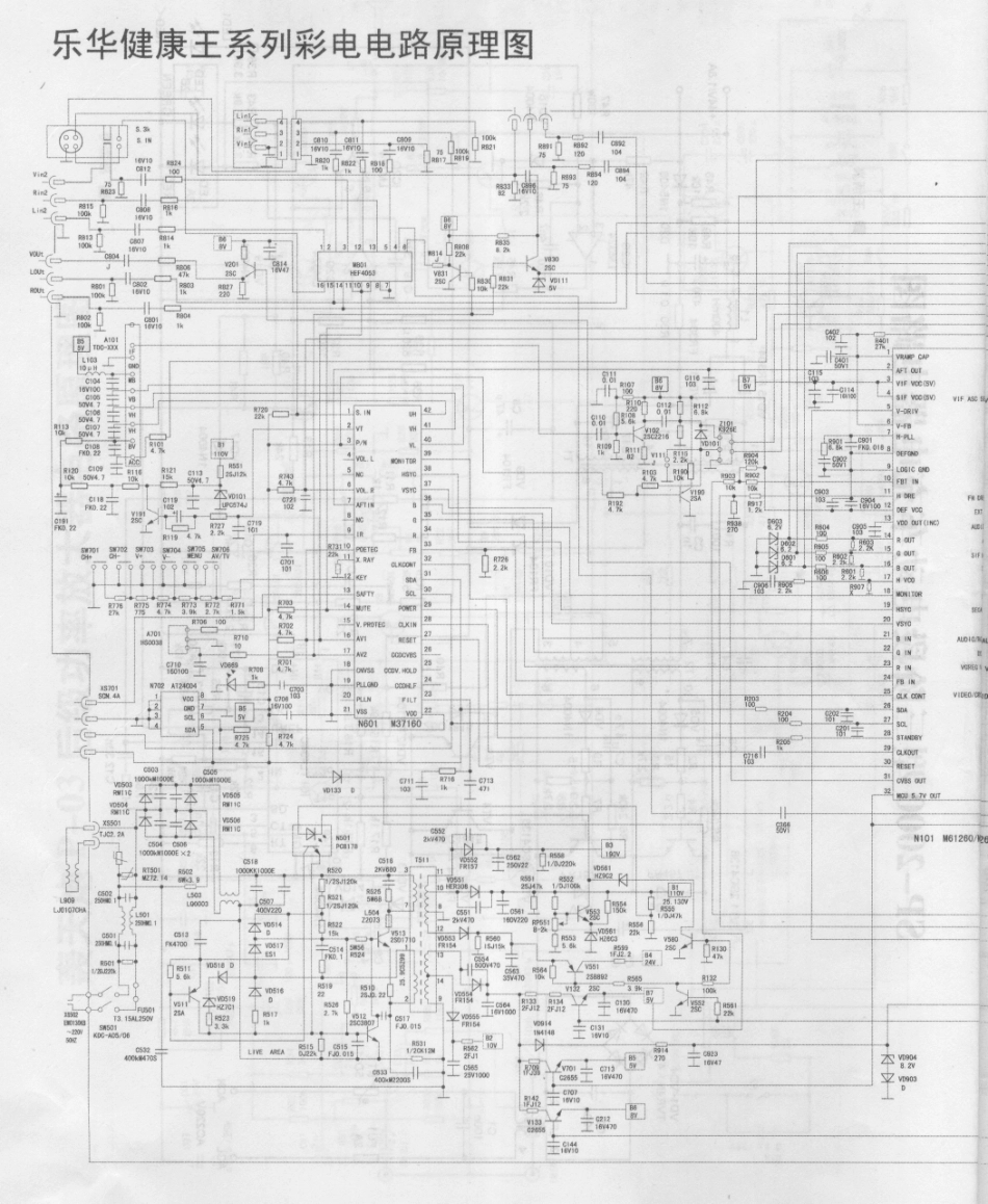 TCL乐华健康王彩电原理图_HW216.pdf_第1页