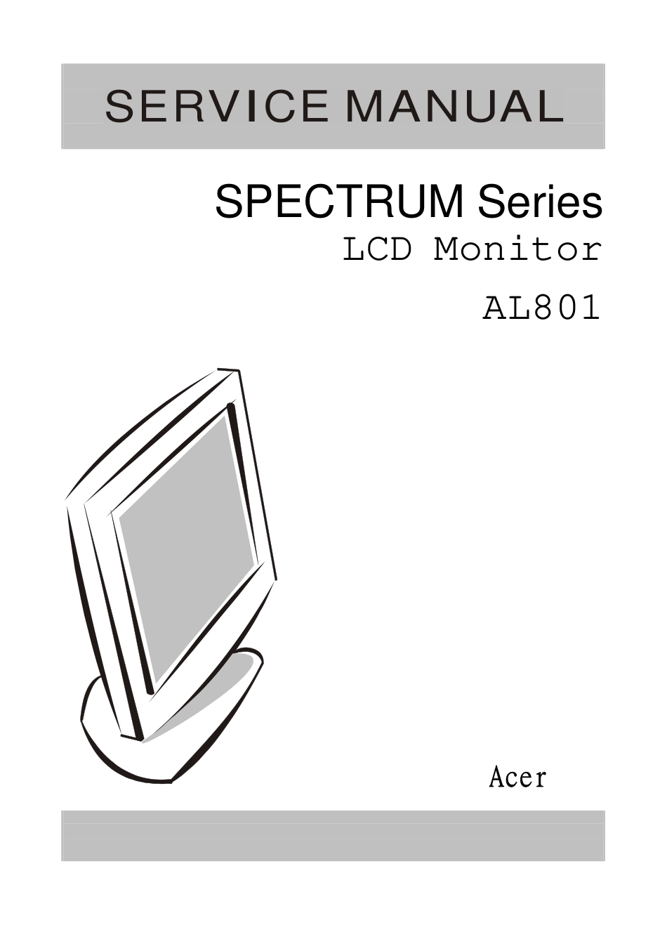 ACER AL801液晶显示器维修手册_AL801.pdf_第1页