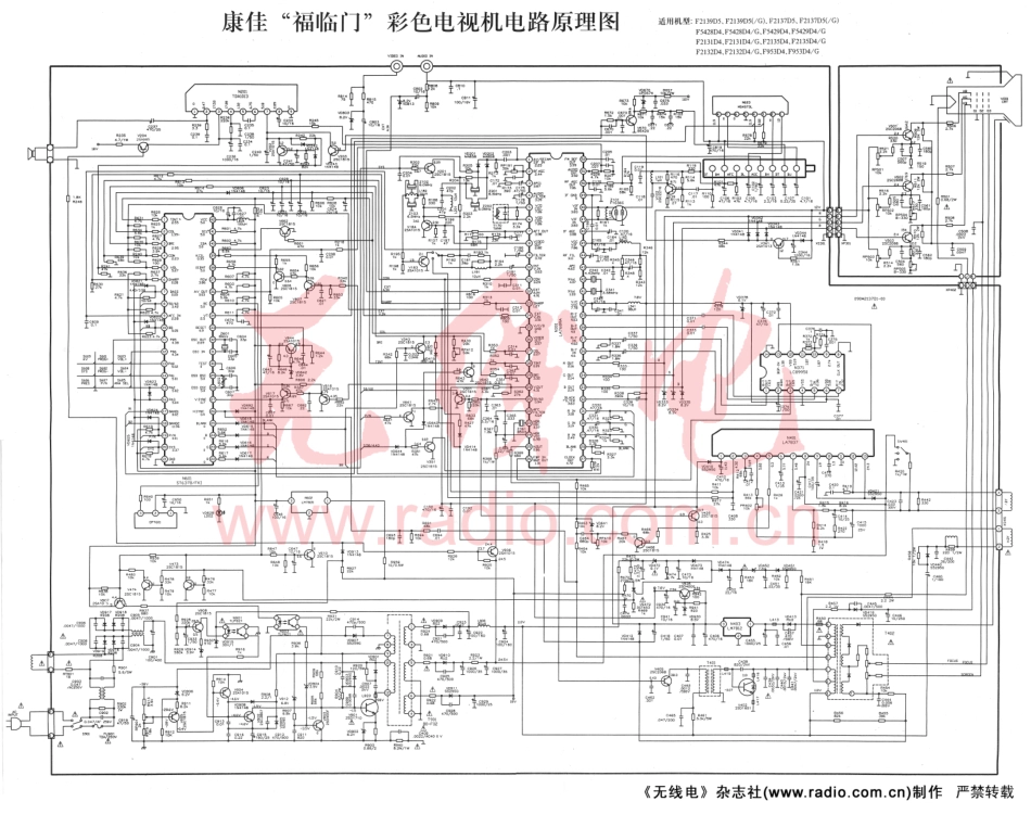 康佳T2138D4彩电原理图_康佳T2138D4图纸.pdf_第1页