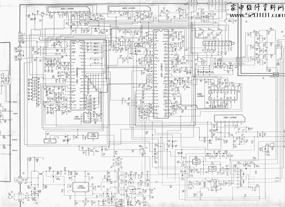 康佳T2136A1彩电原理图_康佳T2136A1图纸.pdf_第1页