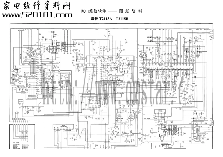 康佳T2115B彩电原理图_康佳T2115B彩电.pdf_第1页