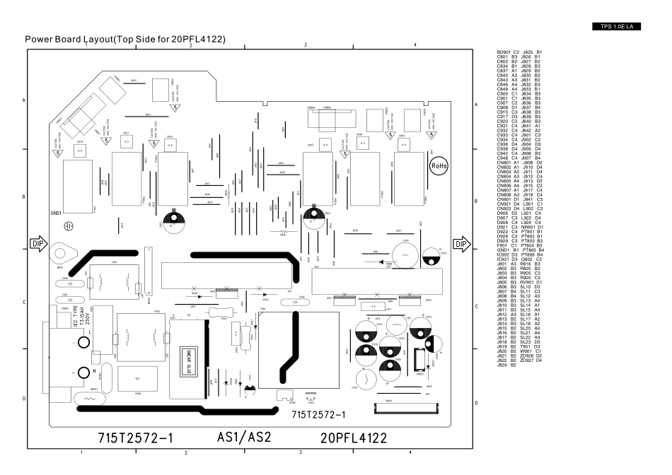 飞利浦715T2572-1电源板（TPS1.0E LA机芯）电路图.pdf_第3页