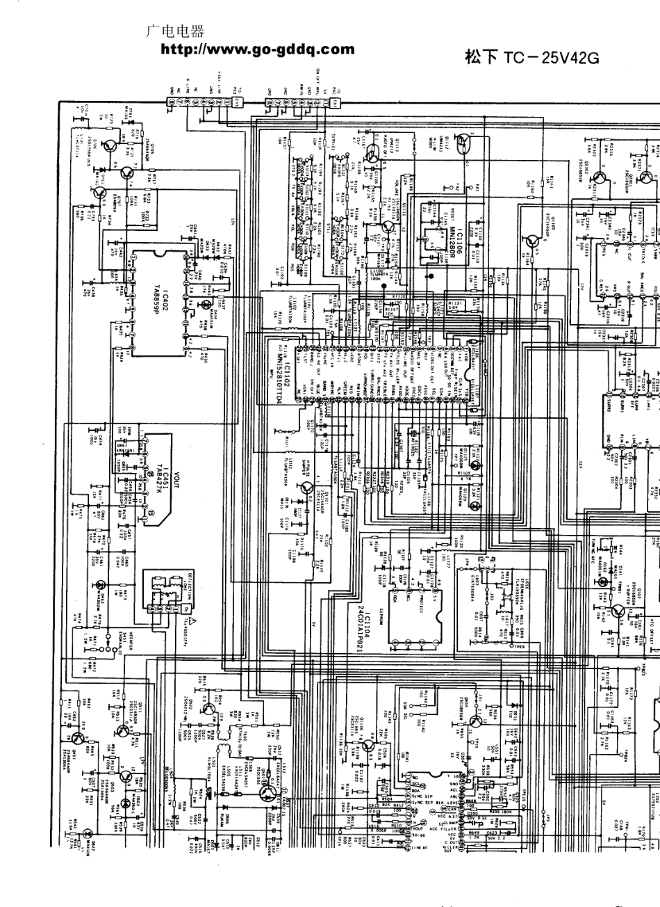 松下TC-25V42G彩电图纸_松下  TC-25V42G(03).pdf_第1页