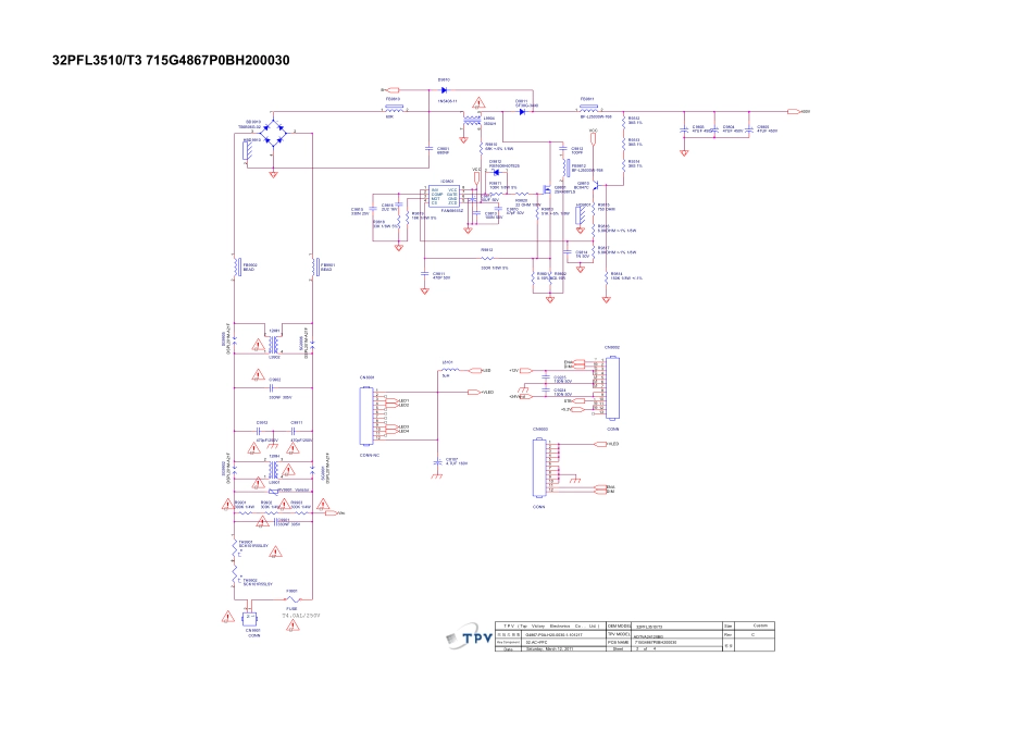 飞利浦715G4867P0BH200030电源板电路图.pdf_第1页