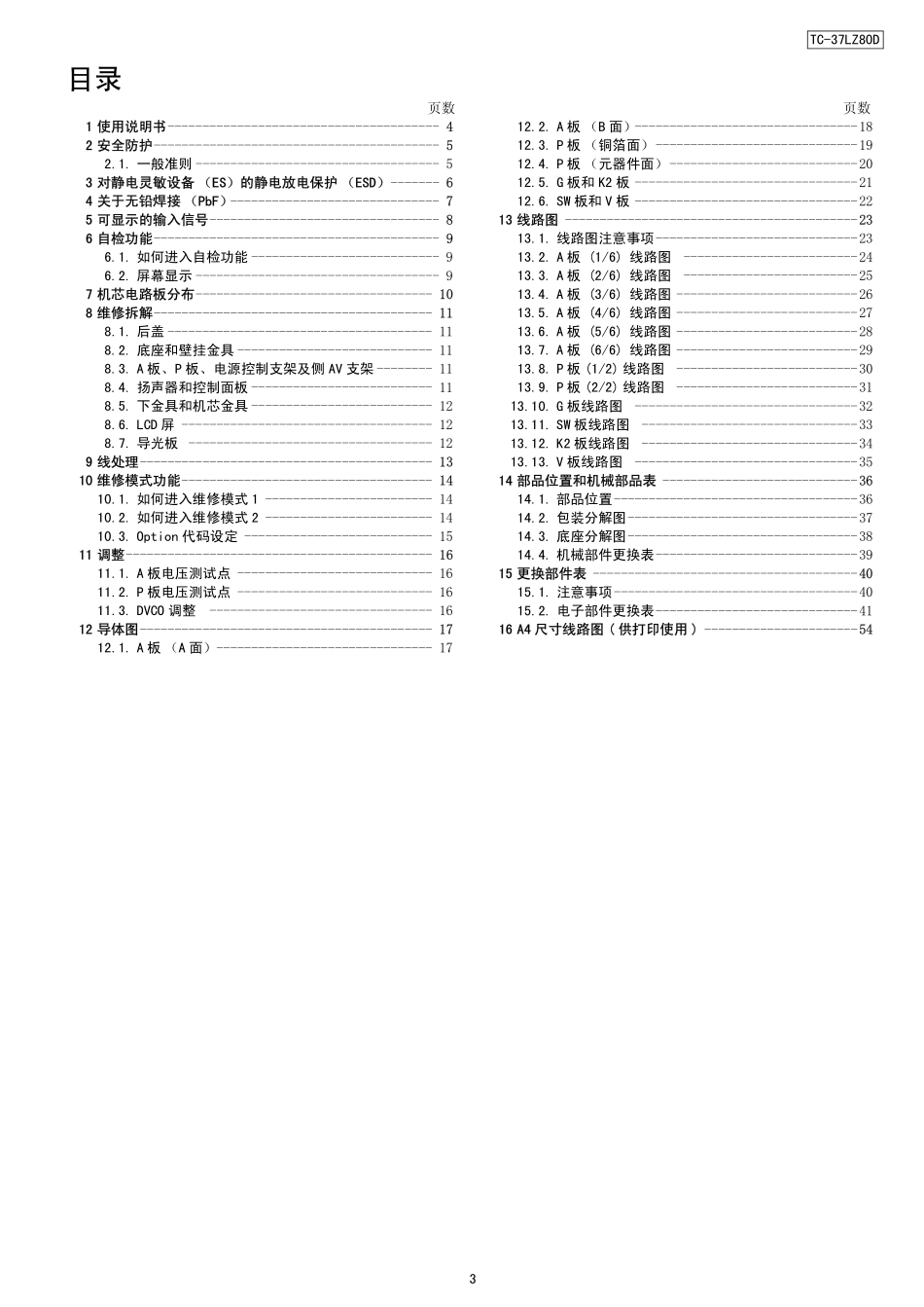 松下TC-37LZ80D(LH81机芯)液晶电视维修手册和图纸.pdf_第3页