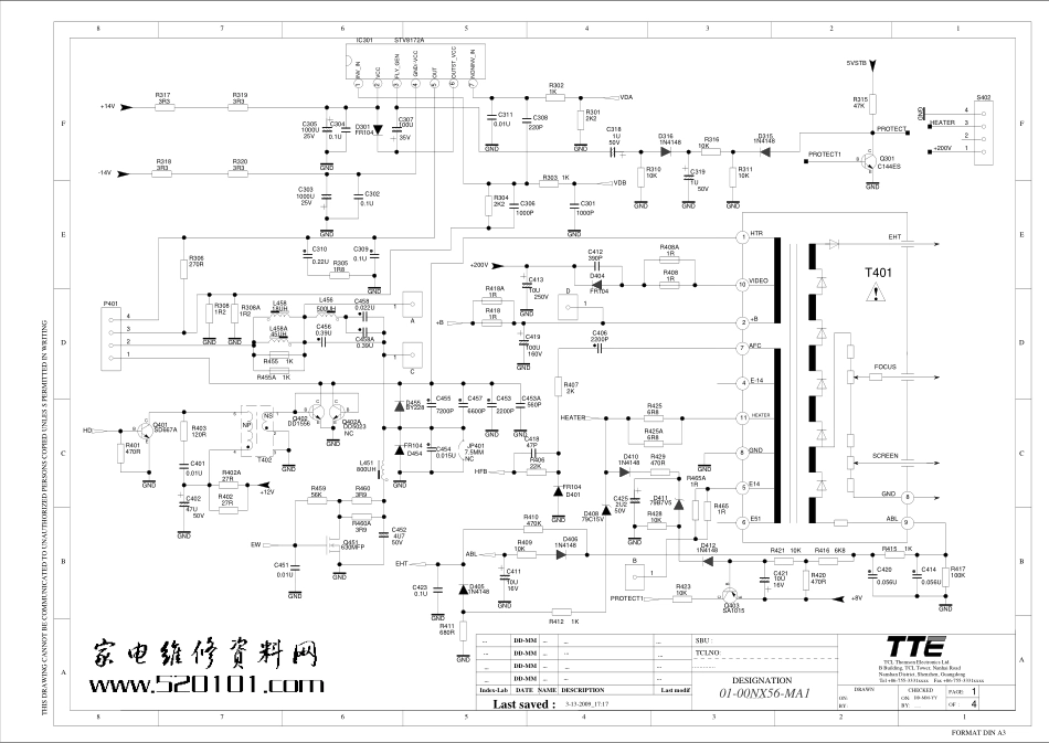 TCL乐华NX56B机芯线路原理图_乐华NX56B机芯.pdf_第1页