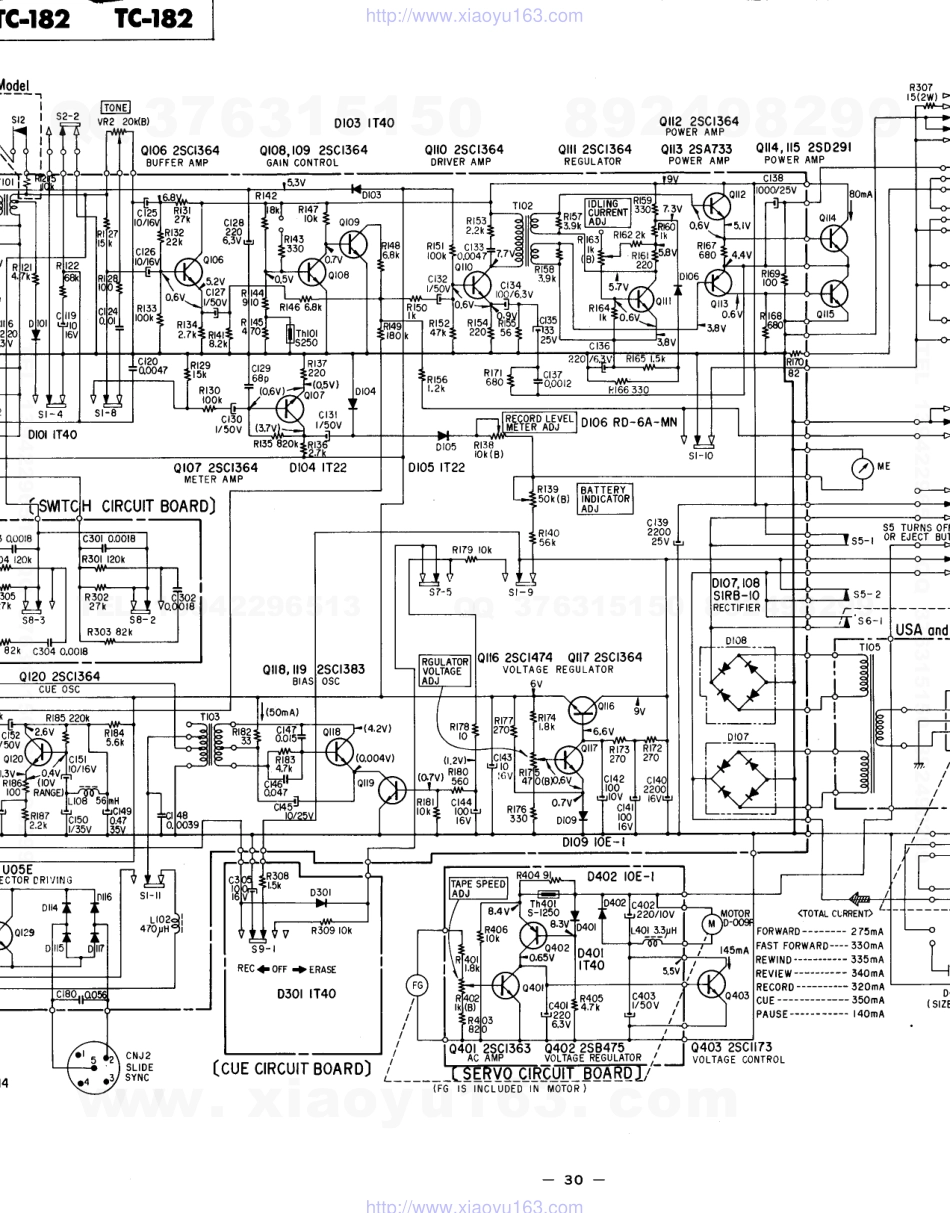 索尼SONY TC-182电路图.pdf_第2页