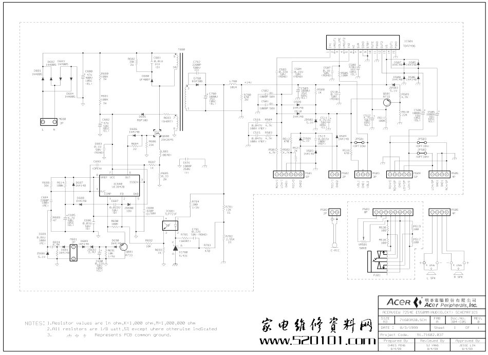 ACER 7254E显示器电路原理图_7254E.pdf_第1页