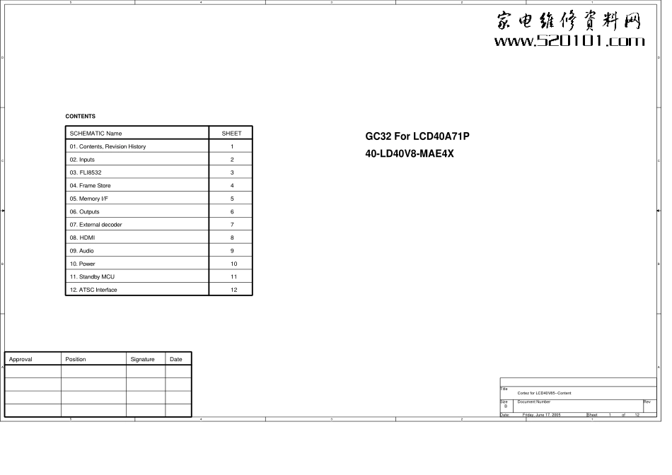 TCL乐华LCD3026H液晶电视原理图_乐华_LCD3026H_1.pdf_第1页