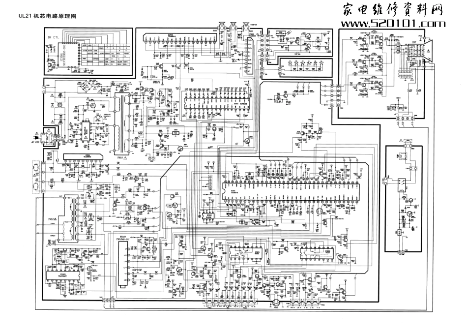 TCL乐华34A3(UL21机芯)彩电原理图_乐华34A3(UL21机芯)电视机图纸.pdf_第1页