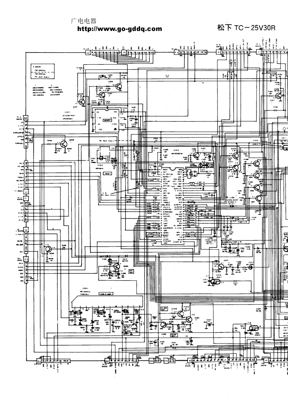 松下TC-25V30R彩电图纸_松下  TC-25V30R(07).pdf_第1页