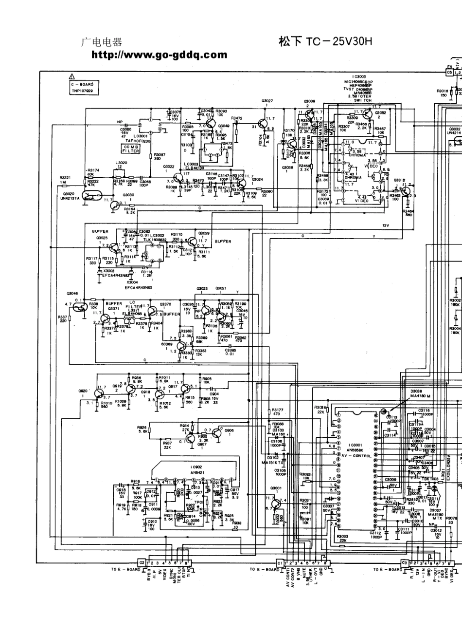 松下TC-25V30H彩电图纸_松下  TC-25V30H(01).pdf_第1页