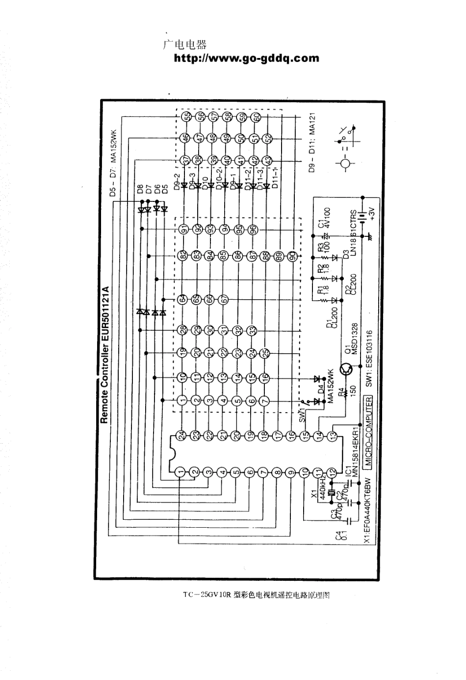 松下TC-25V10R彩电图纸_松下  TC-25V10R(59).pdf_第1页