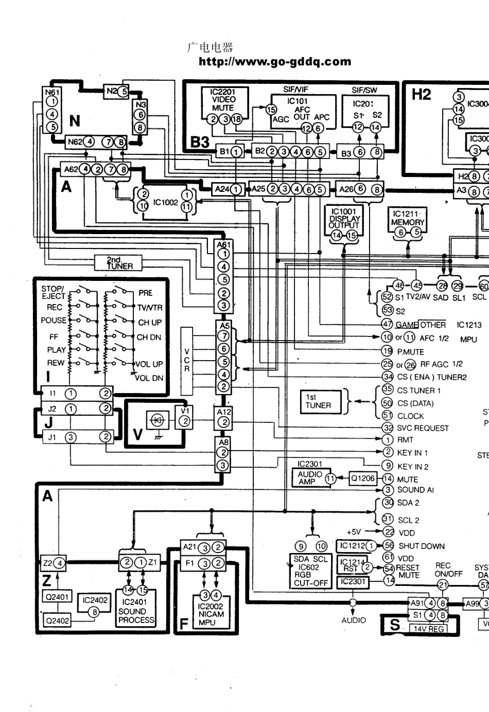 松下TC-25V10R彩电图纸_松下  TC-25V10R(07).pdf_第1页