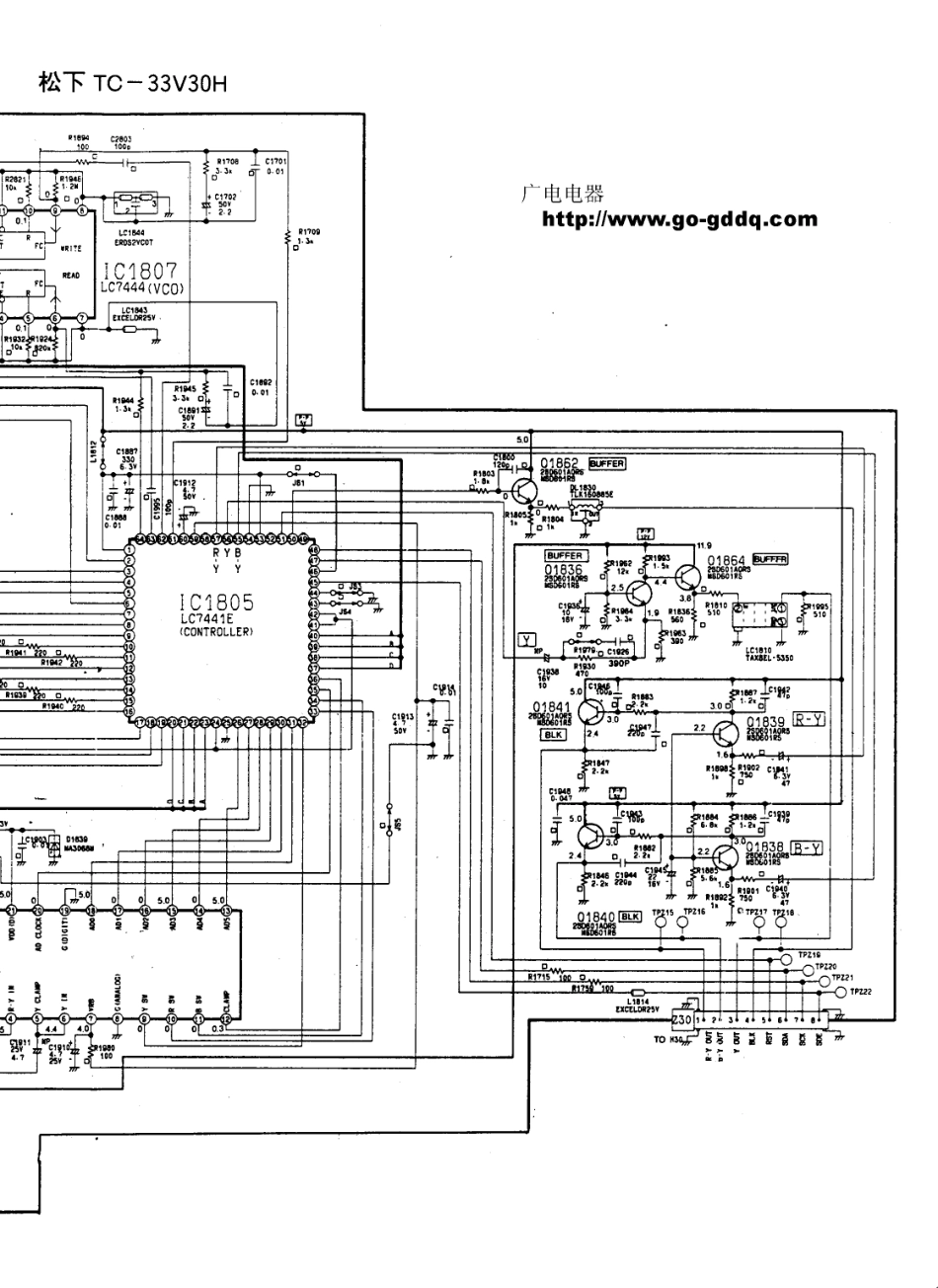 松下TC-33V30H彩电图纸_松下  TC-33V30H(22).pdf_第1页