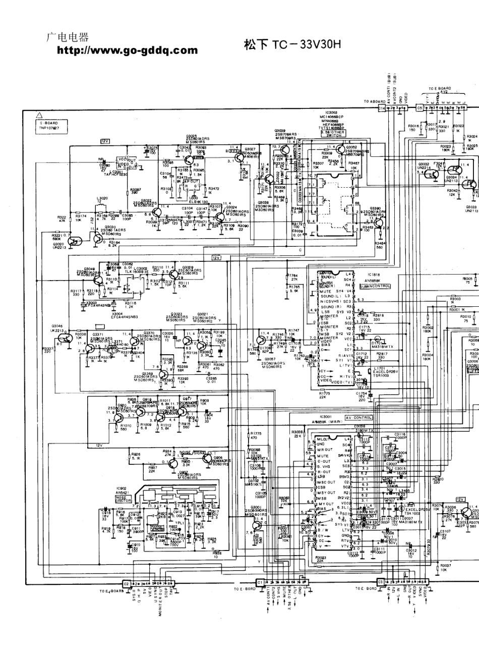 松下TC-33V30H彩电图纸_松下  TC-33V30H(07).pdf_第1页