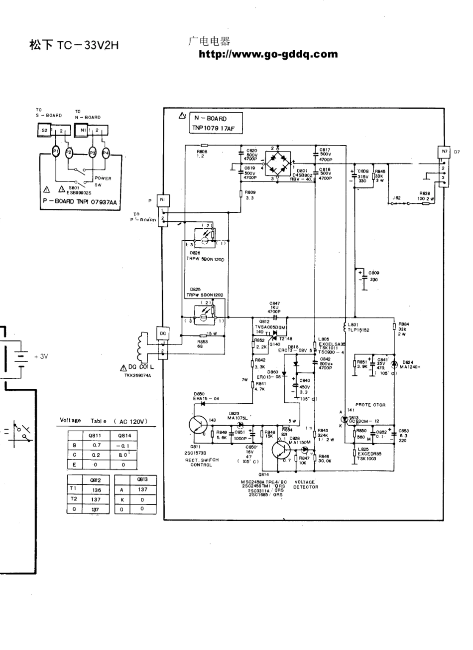 松下TC-33V2H彩电原理图_松下  TC-33V2H(16).pdf_第1页