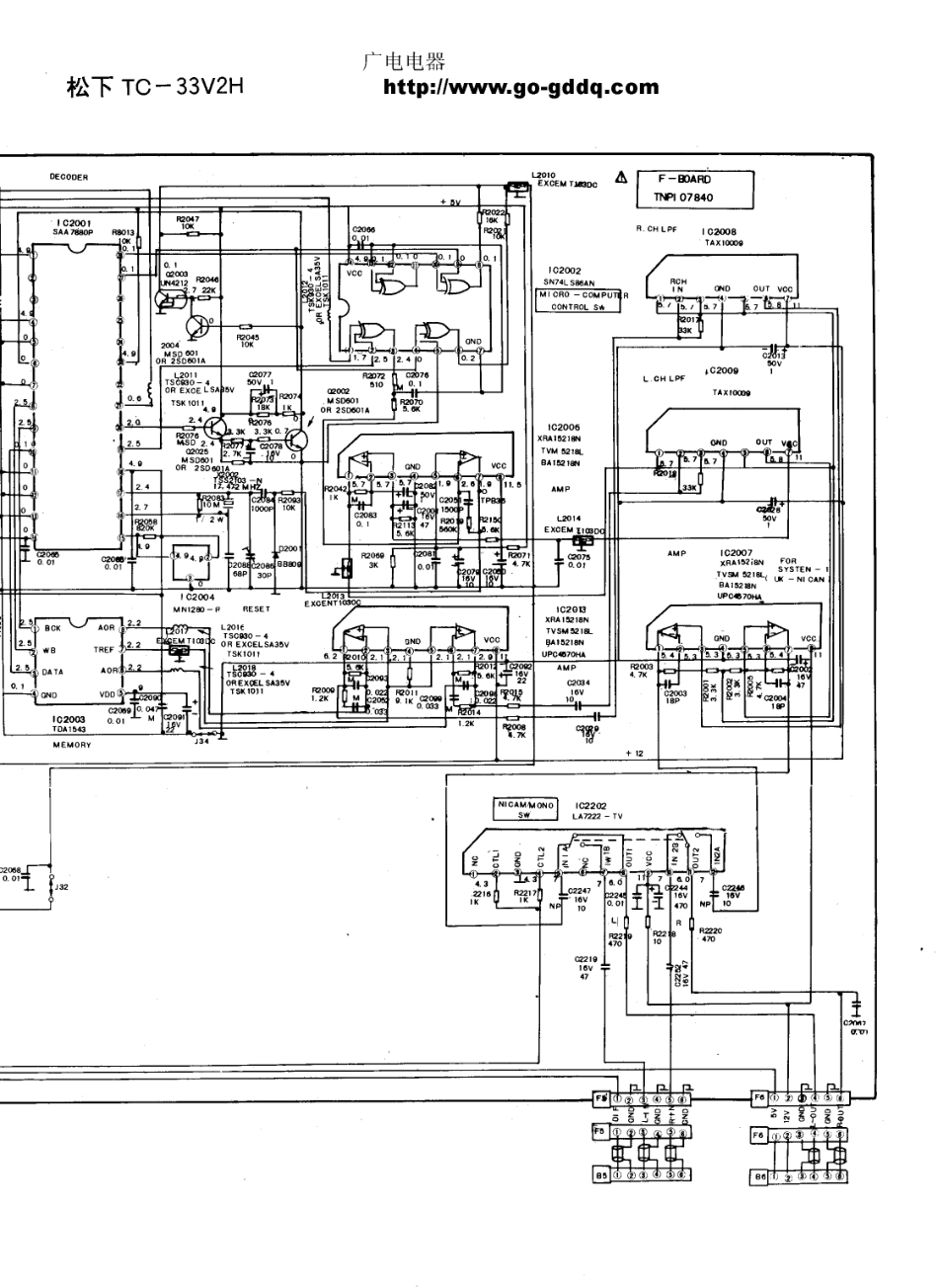 松下TC-33V2H彩电原理图_松下  TC-33V2H(14).pdf_第1页