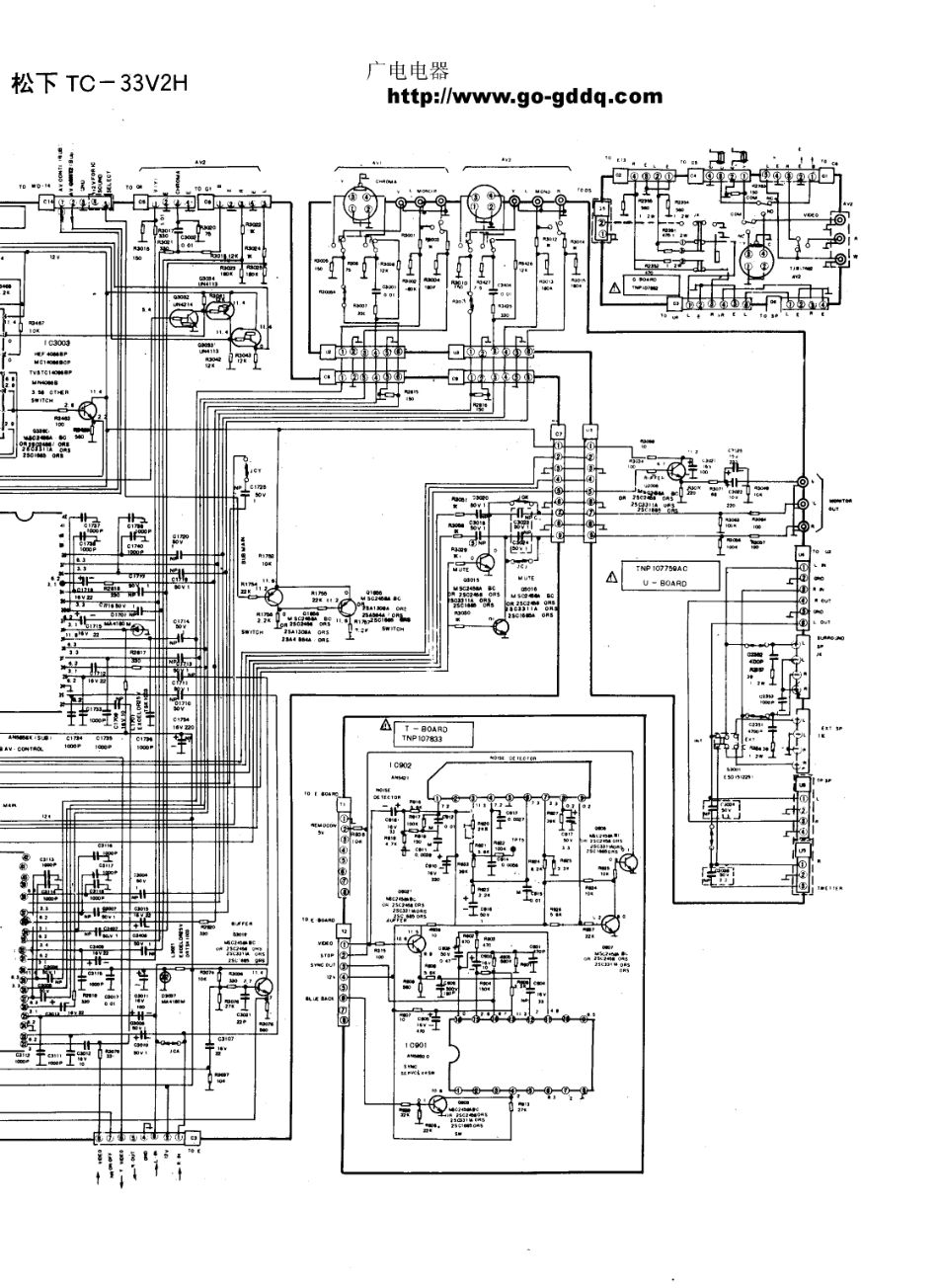 松下TC-33V2H彩电原理图_松下  TC-33V2H(08).pdf_第1页