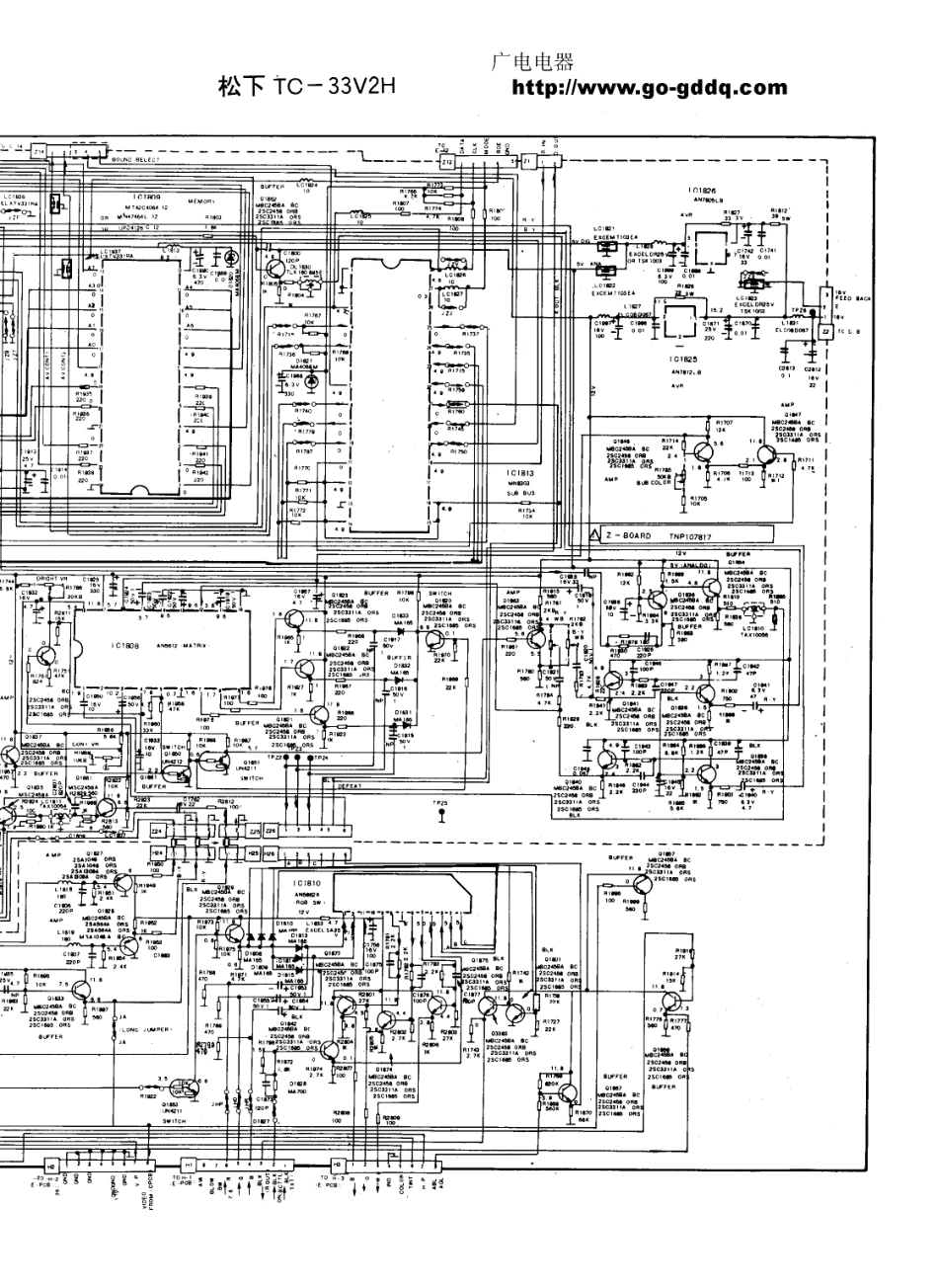 松下TC-33V2H彩电原理图_松下  TC-33V2H(06).pdf_第1页