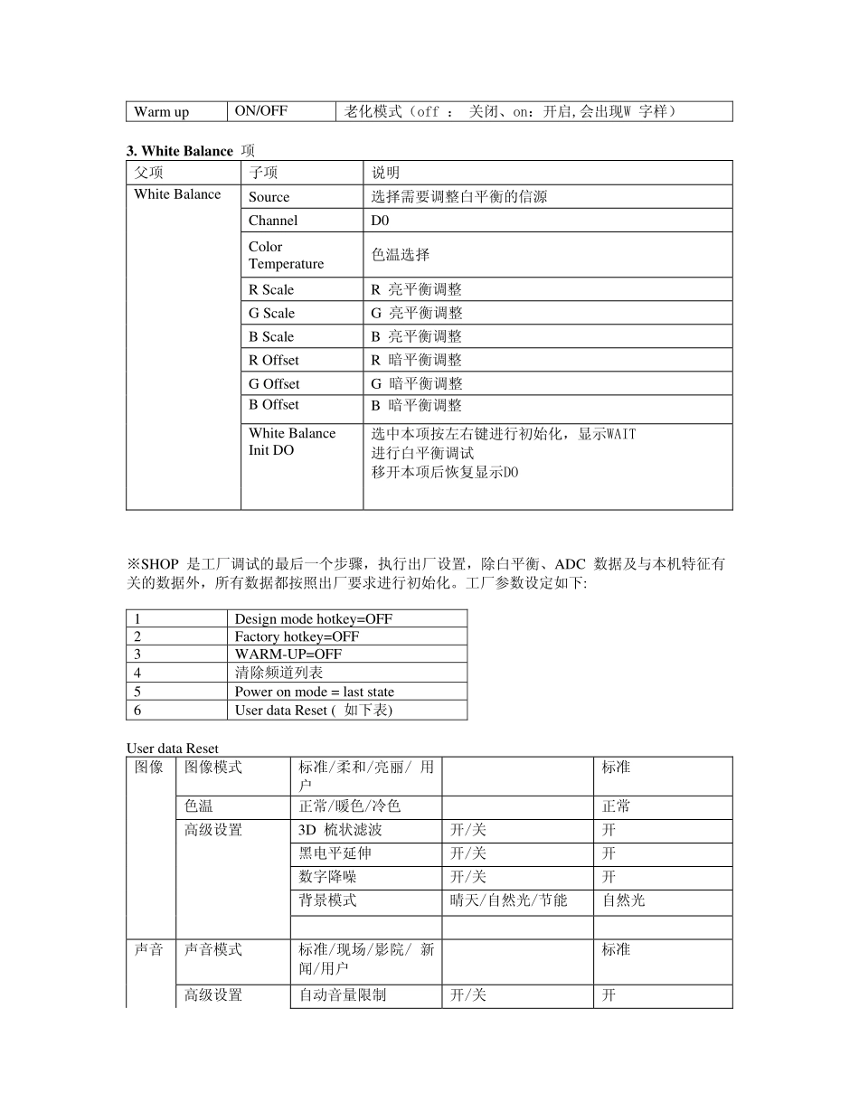 TCL 液晶电视NE3T机芯维修手册_第五章 全模式一体机调试说明书.pdf_第3页