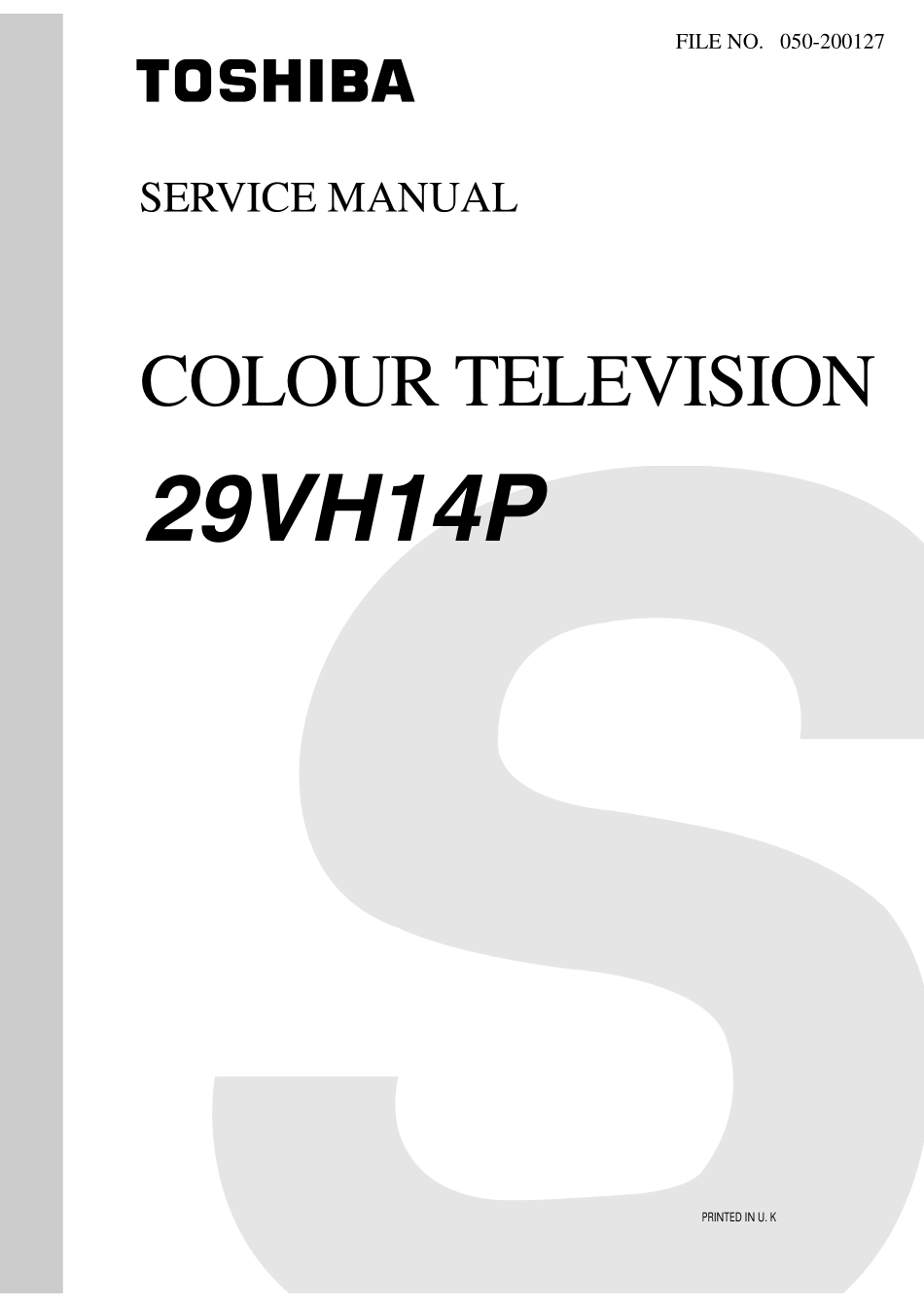 29VH14P_29VH14PTXT-Service Manual.pdf_第1页