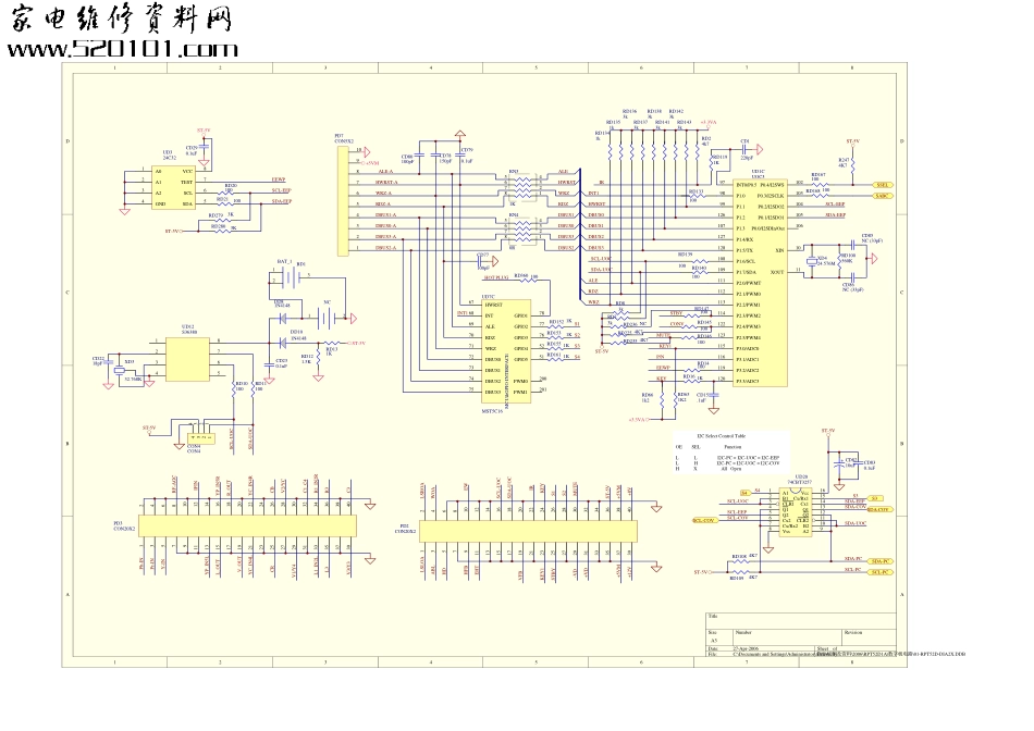 TCL RPT52D1A背投电视原理图_UOC3_IOc.pdf_第1页