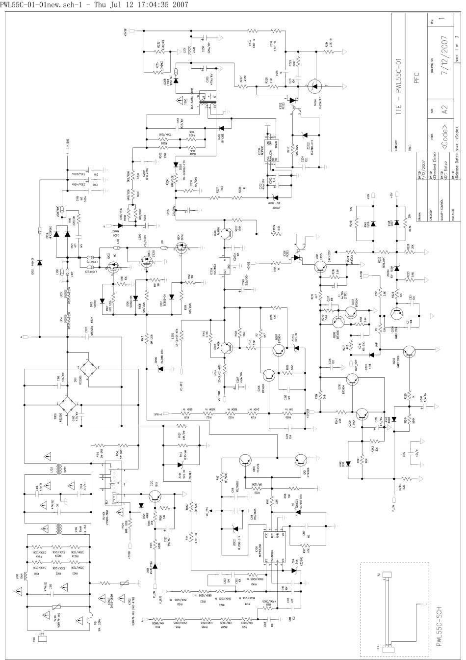 TCL PWL55C-01电源板电路图.pdf_第1页