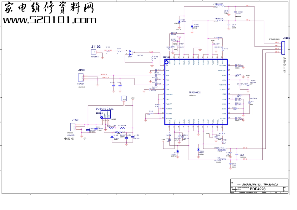 TCL PDP4228LY等离子电视原理图_PDP4228LY_AMY.pdf_第1页