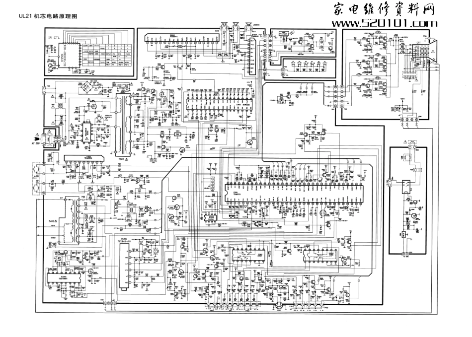 TCL NT25211A彩电(UL21机芯)原理图_TCL NT25211A(UL21机芯)彩电.pdf_第1页