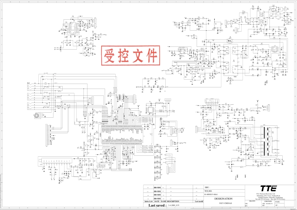 TCL NT21M95彩电原理图_TCL王牌NT21M95彩电图纸.pdf_第1页