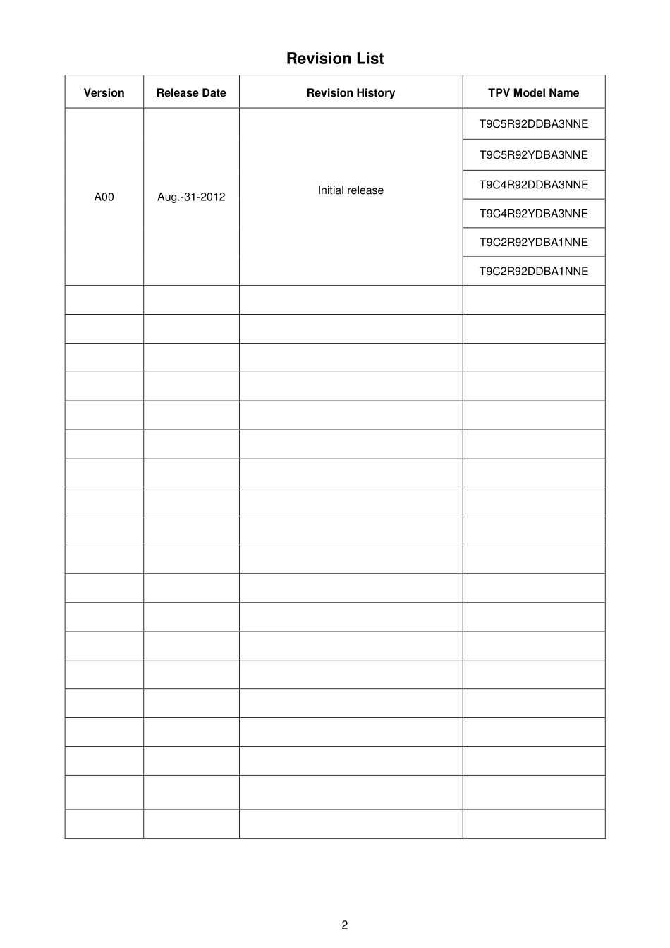 AOC冠捷e966Sn液晶显示器维修手册_e966Sn.pdf_第2页