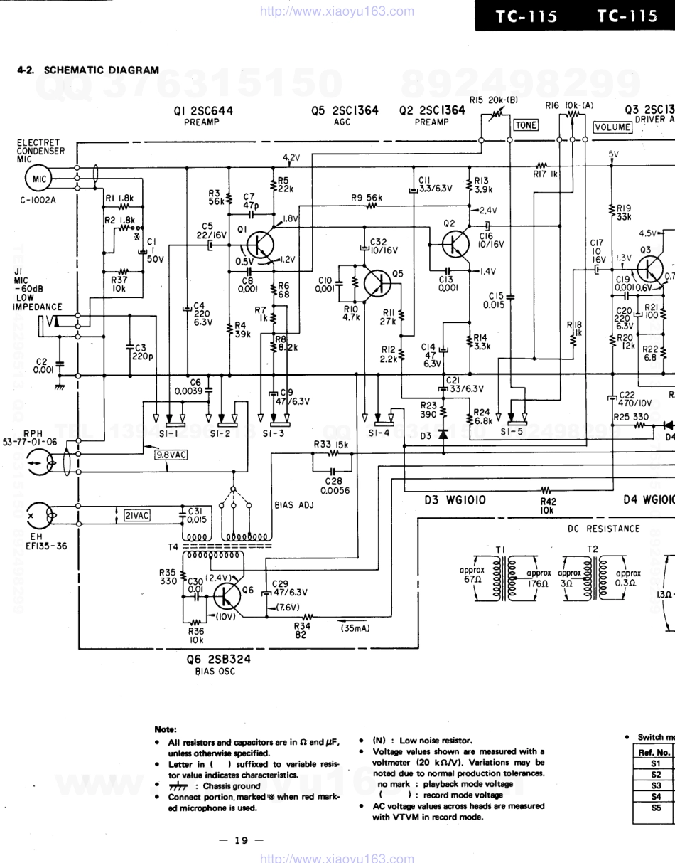 索尼SONY TC-115电路图.pdf_第1页