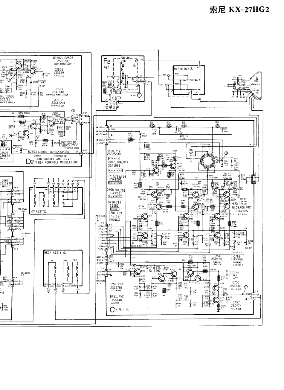 索尼KX-27HG2彩电原理图_索尼  KX-27HG2(12).pdf_第1页