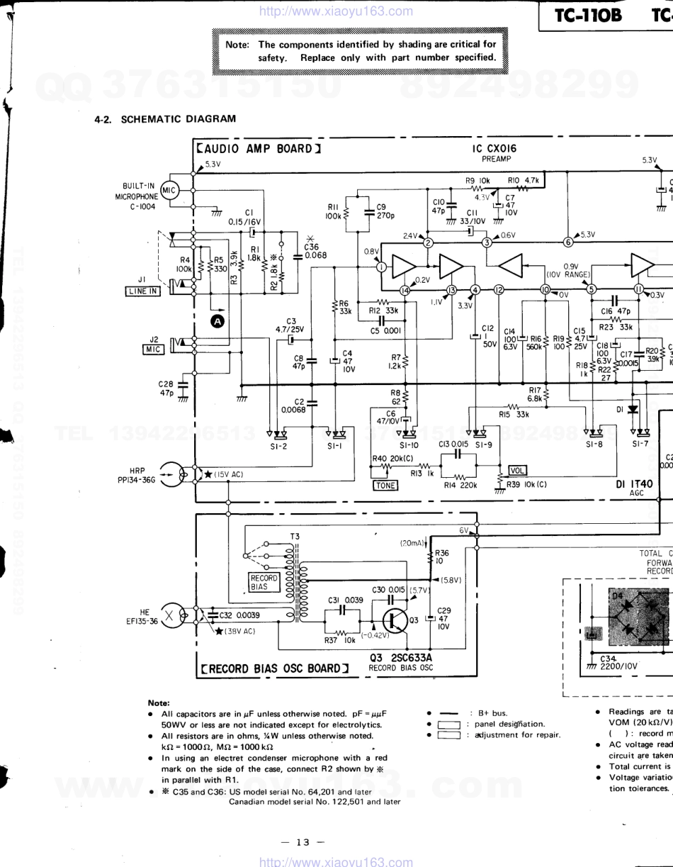 索尼SONY TC-110B电路图.pdf_第1页