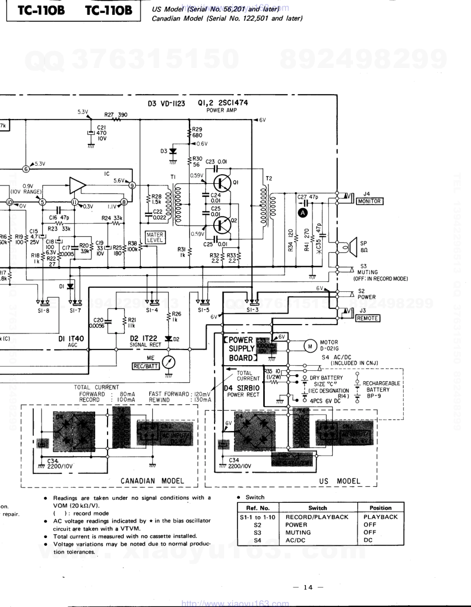 索尼SONY TC-110B电路图.pdf_第2页