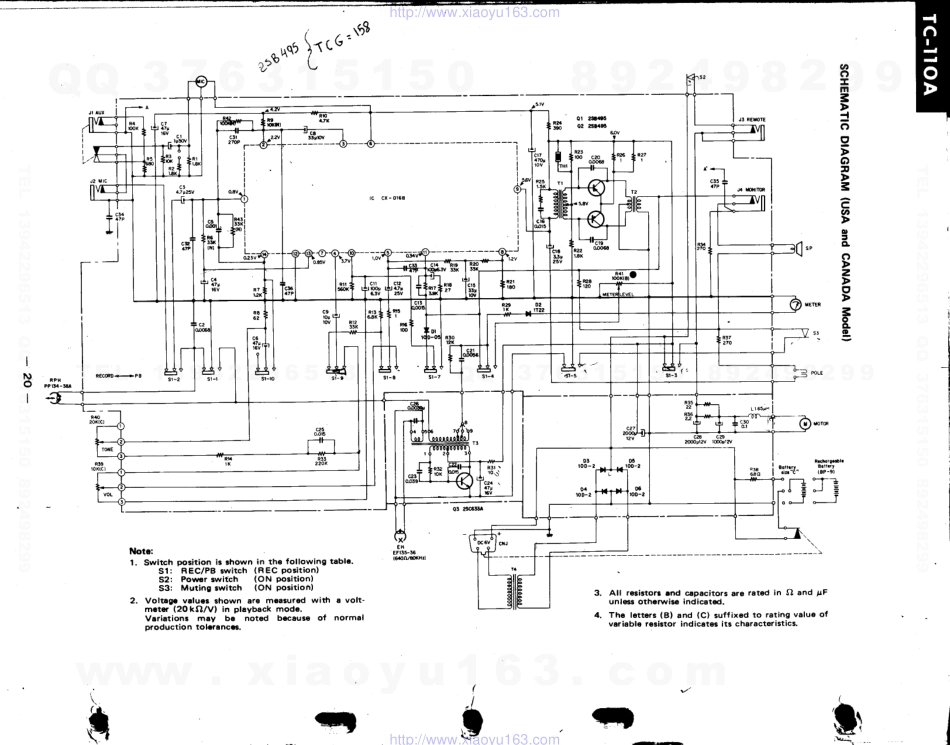 索尼SONY TC-110A电路图.pdf_第2页