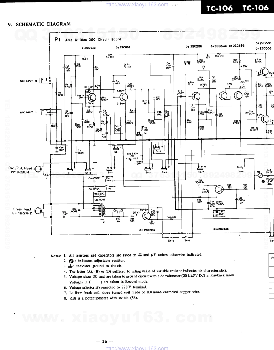 索尼SONY TC-106电路图.pdf_第1页