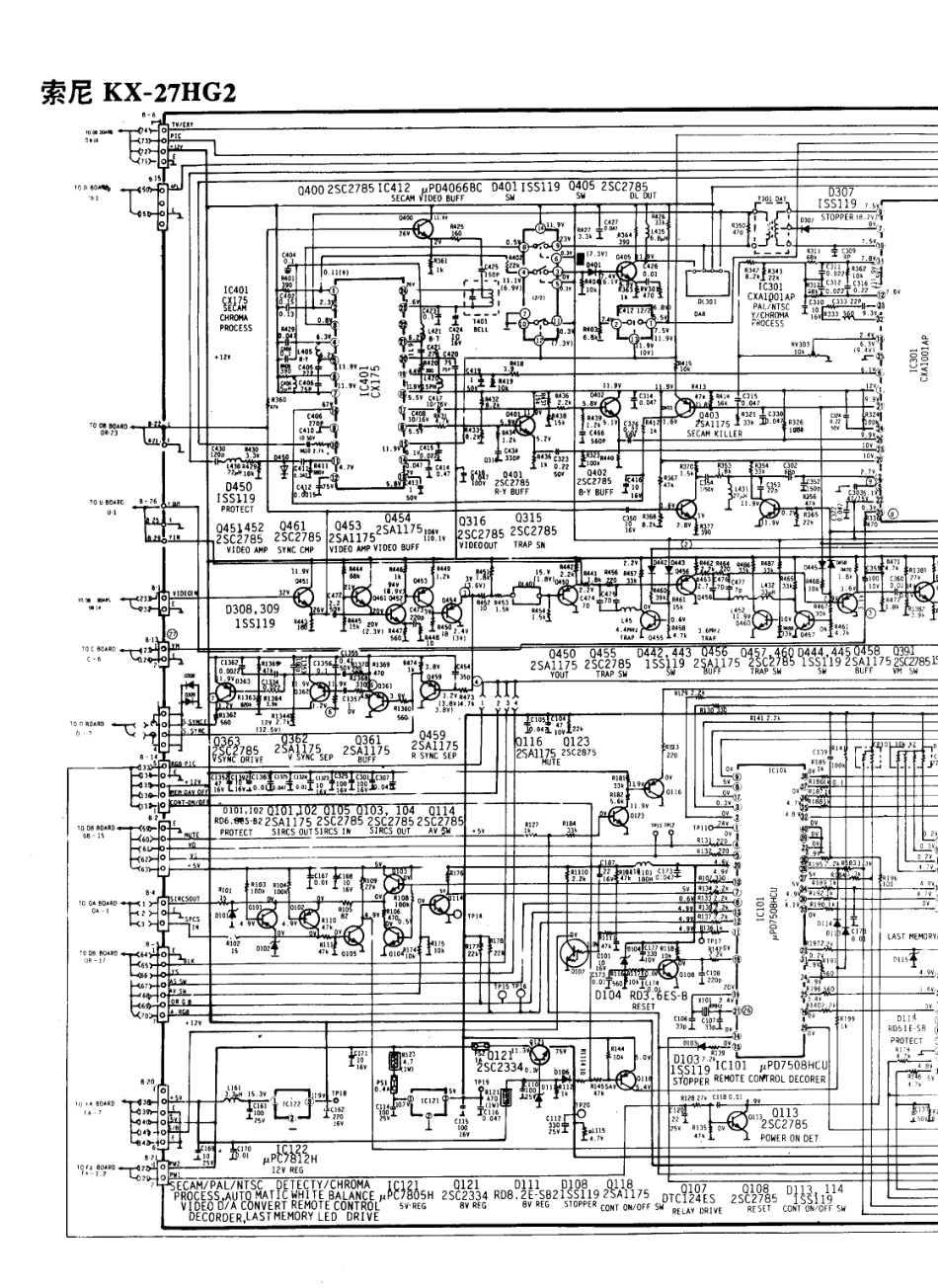 索尼KX-27HG2彩电原理图_索尼  KX-27HG2(05).pdf_第1页