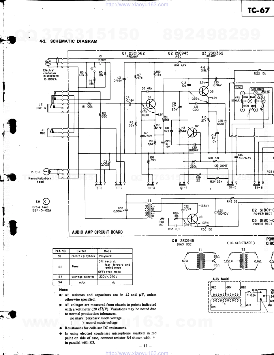 索尼SONY TC-67电路图.pdf_第1页