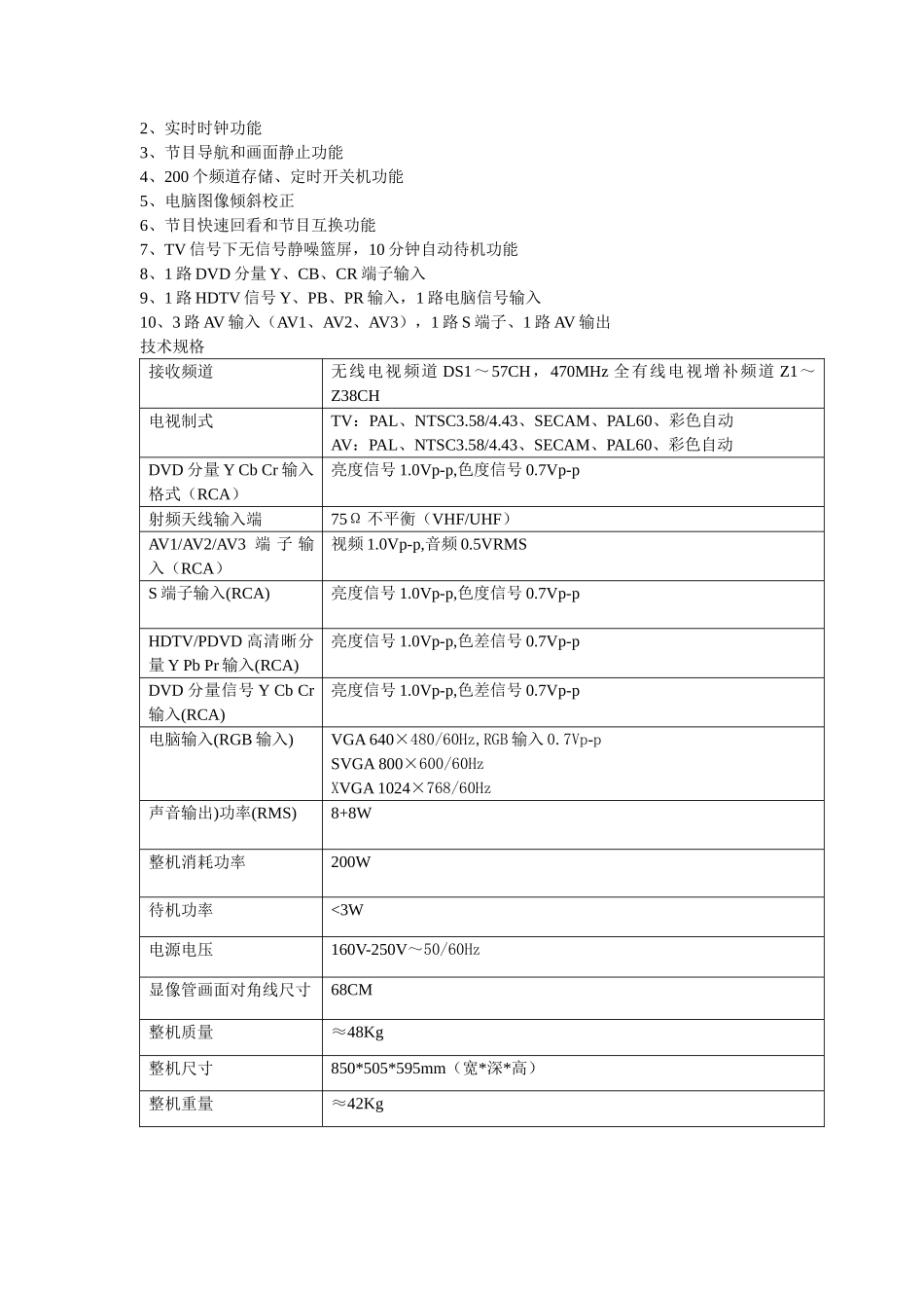 手册_第一章  产品特点和技术规格.doc_第2页